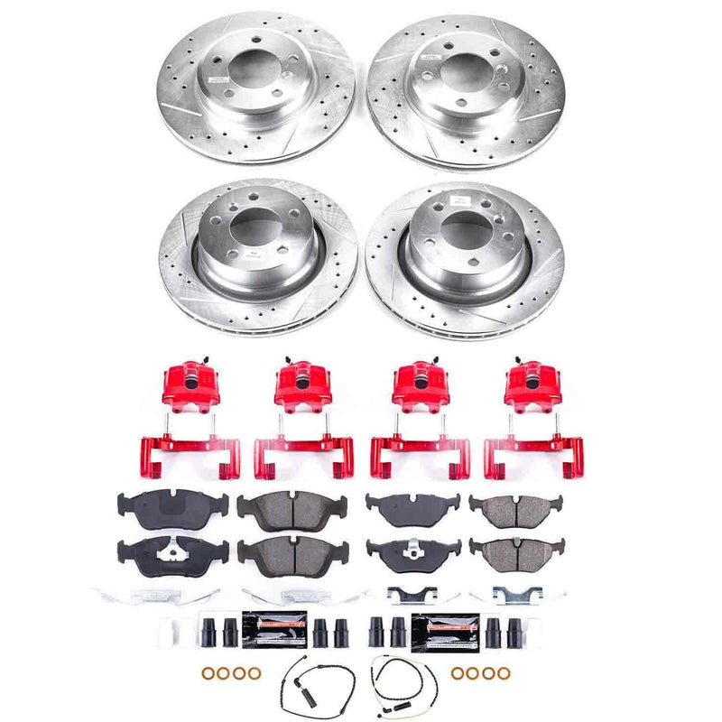 Power Stop KC873 Z23 Evolution Sport Performance 1-Click Brake Kit With Calipers (Front And Rear) for 2003-2008 BMW Z4 3.0I product image