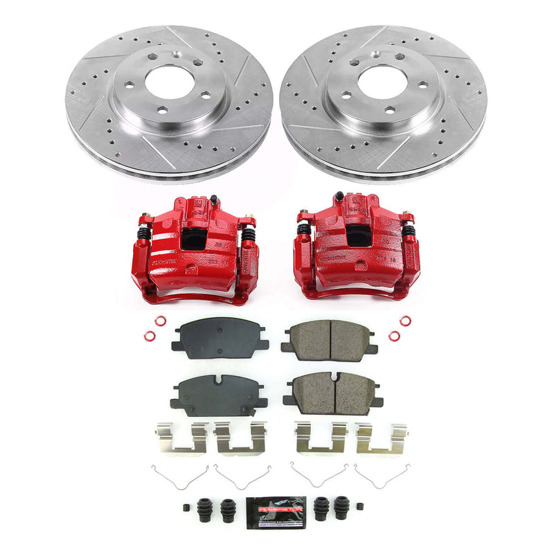Power Stop KC8738 Front Z23 Evolution Sport Performance 1-Click Pad And Rotor Kit With Calipers for 2022-2024 Chevrolet Equinox product image