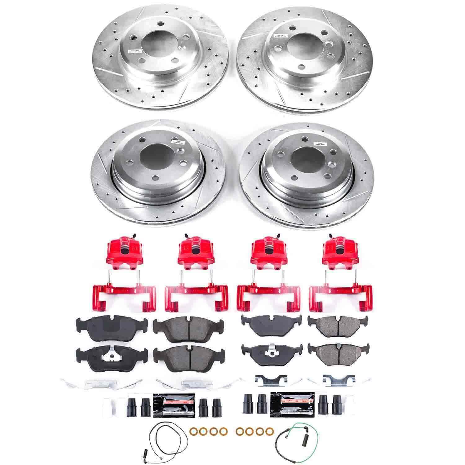 Power Stop KC874 Z23 Evolution Sport Performance 1-Click Brake Kit With Calipers (Front And Rear) for 2001-2005 BMW 325XI product image
