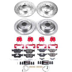 Power Stop KC874 Z23 Evolution Sport Performance 1-Click Brake Kit With Calipers (Front And Rear) for 2001-2005 BMW 325XI product image