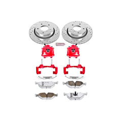 Power Stop KC877-26 Z26 Extreme Street Warrior 1-Click Brake Kit With Calipers (Rear) for 1999-2006 BMW 323CI Convertible product image