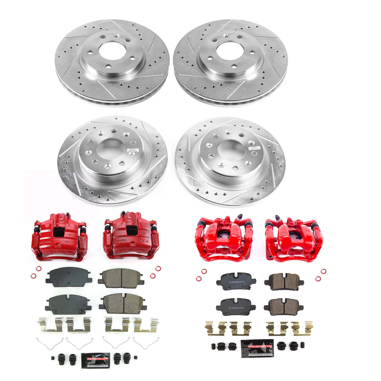 Power Stop KC8799 Front And Rear Z23 Evolution Sport Performance 1-Click Pad And Rotor Kit With Calipers for 2022-2024 Chevrolet Equinox product image