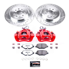 Power Stop KC8846-36 Rear Z36 Extreme Performance Truck And Tow 1-Click Pad And Rotor Kit With Calipers for 2013-2014 Ford Edge product image