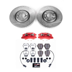 Power Stop KC886-26 Front Z26 Extreme Street Warrior 1-Click Pad And Rotor Kit With Calipers for 2000 Audi A6 Quattro Sedan (4 Door) product image