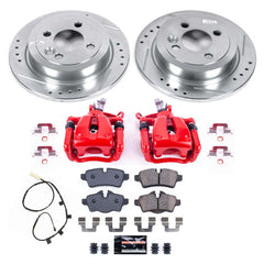 Power Stop KC8871 Rear Z23 Evolution Sport Performance 1-Click Pad And Rotor Kit With Calipers for 2013 MINI Cooper Coupe product image