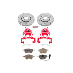 Power Stop KC898-26 Z26 Extreme Street Warrior 1-Click Brake Kit With Calipers (Front) for 1999-2010 Volkswagen Beetle product image
