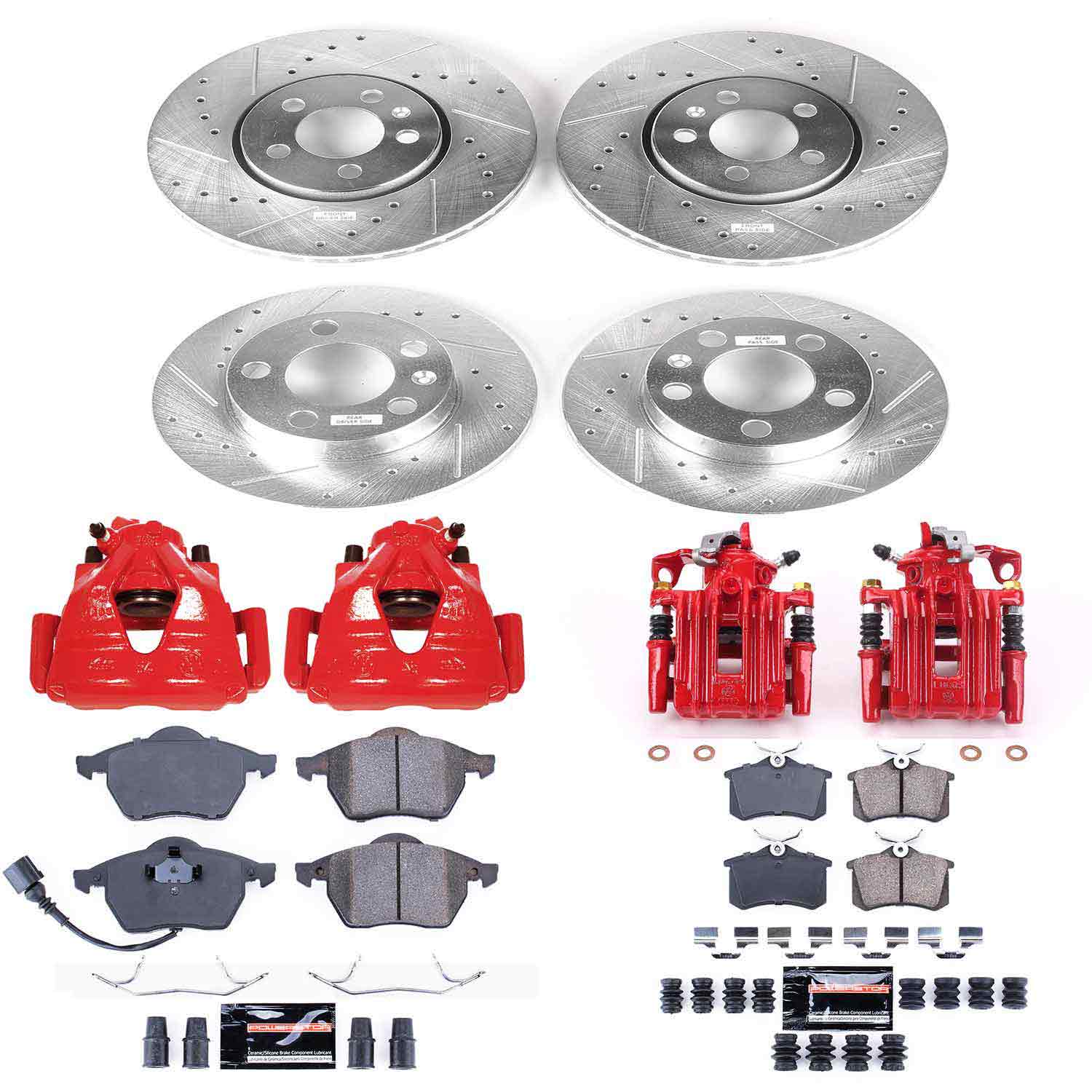 Power Stop KC899A Z23 Evolution Sport Front And Rear Brake Kit for 1999-2000 Volkswagen Beetle product image
