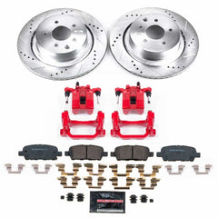 Power Stop KC9062 - Rear Z23 Evolution Sport Performance 1-Click Pad And Rotor Kit With Calipers vehicle fitment brake part
