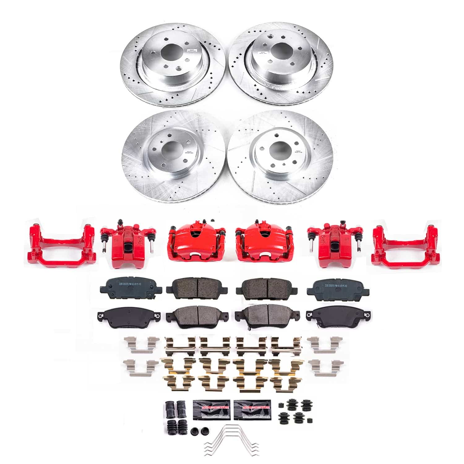 Power Stop KC9063 - Front And Rear Z23 Evolution Sport Pad And Rotor Kit With Calipers vehicle fitment brake part