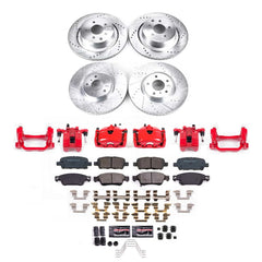 Power Stop KC9063 - Front And Rear Z23 Evolution Sport Pad And Rotor Kit With Calipers vehicle fitment brake part