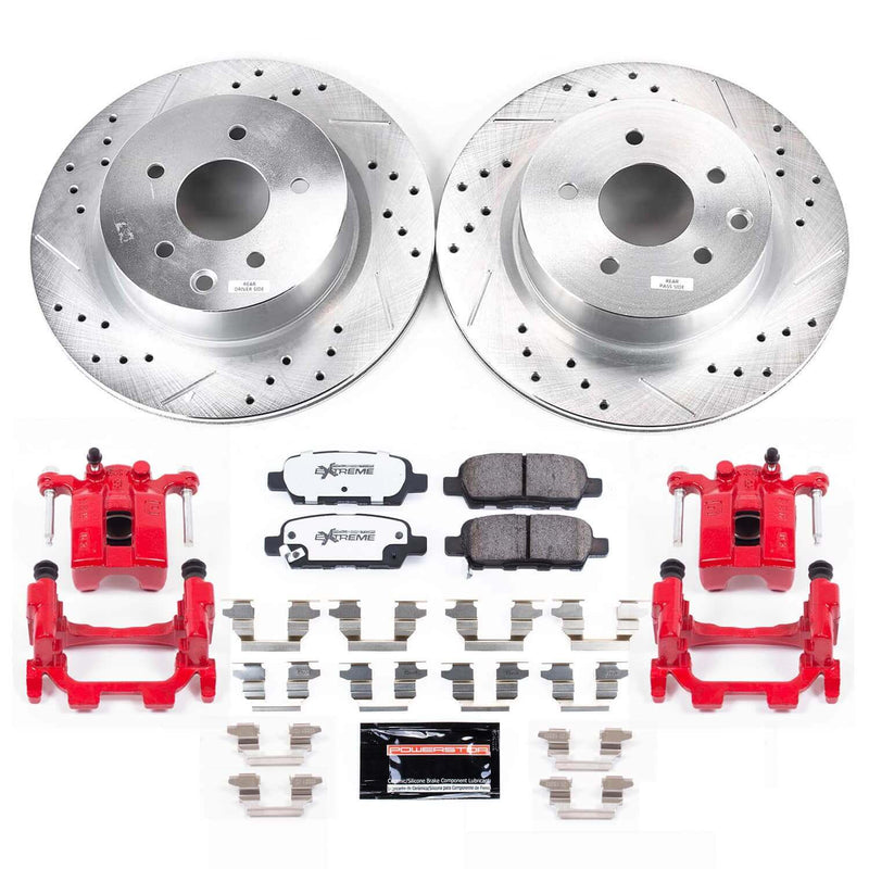 Power Stop KC9064-26 - Rear Z26 Street Warrior Pad And Rotor Kit With Calipers vehicle fitment brake part