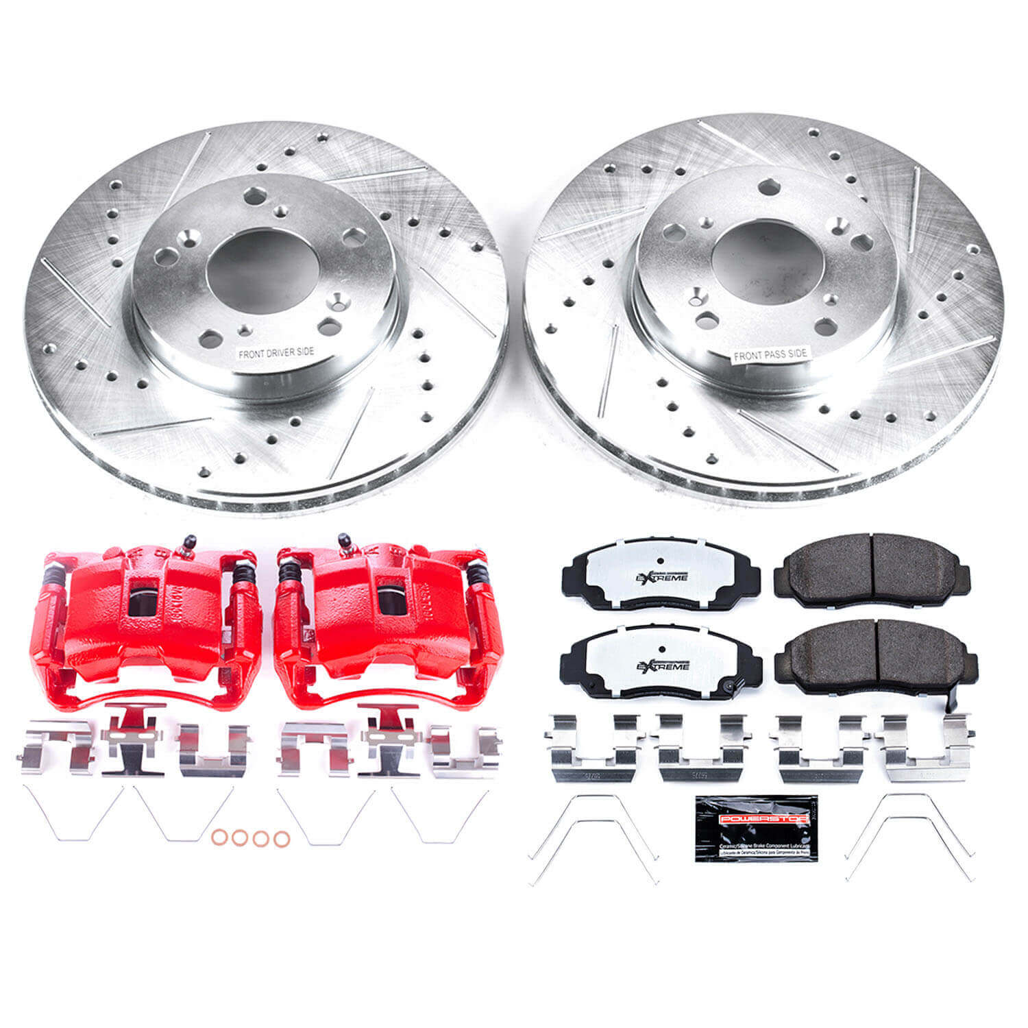 Power Stop KC9109-26 - Front Z26 Street Warrior Pad And Rotor Kit With Calipers vehicle fitment brake part