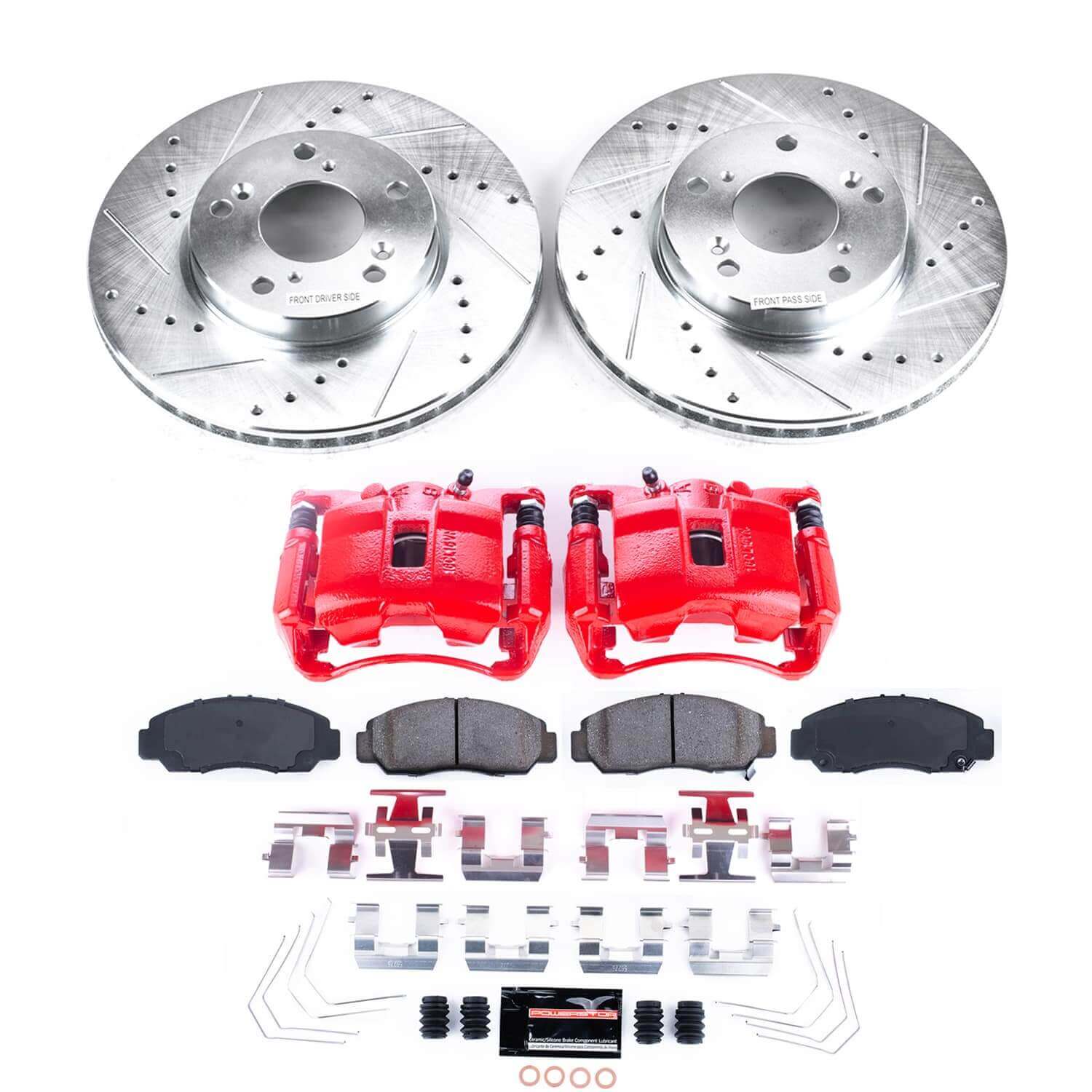 Power Stop KC9109 - Front Z23 Evolution Sport Pad And Rotor Kit With Calipers vehicle fitment brake part