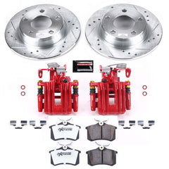 Power Stop KC941-26 Z26 Street Warrior 1-Click Rear Brake Kit With Calipers for 1998-2004 Audi A6 product image