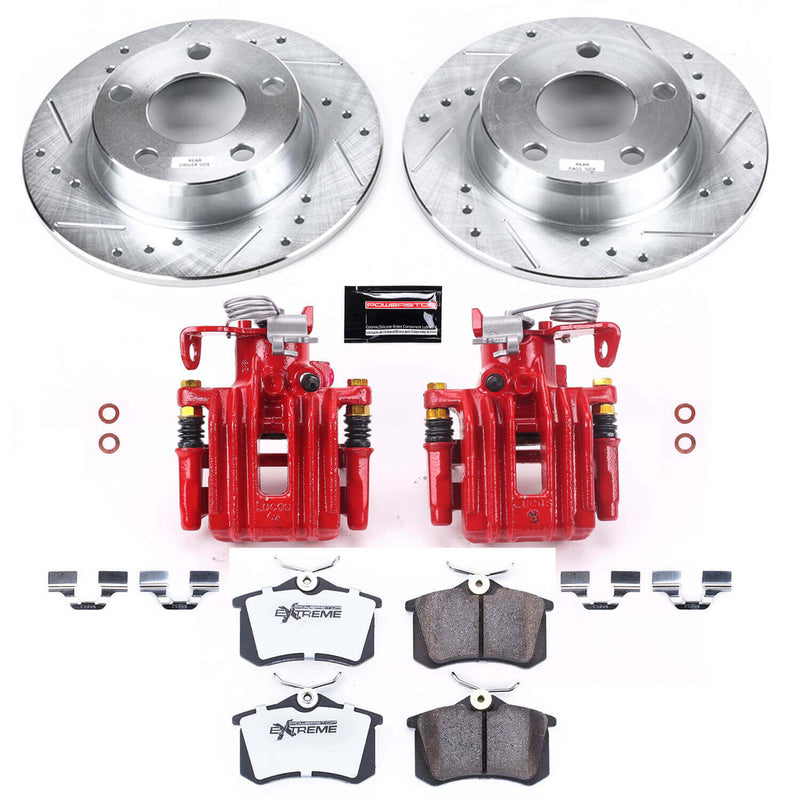 Power Stop KC941-26 Z26 Street Warrior 1-Click Rear Brake Kit With Calipers for 1998-2004 Audi A6 product image
