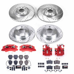 Power Stop KC950 Front And Rear Z23 Evolution Sport Performance 1-Click Pad And Rotor Kit With Calipers for 2002-2004 Audi A6 Quattro product image