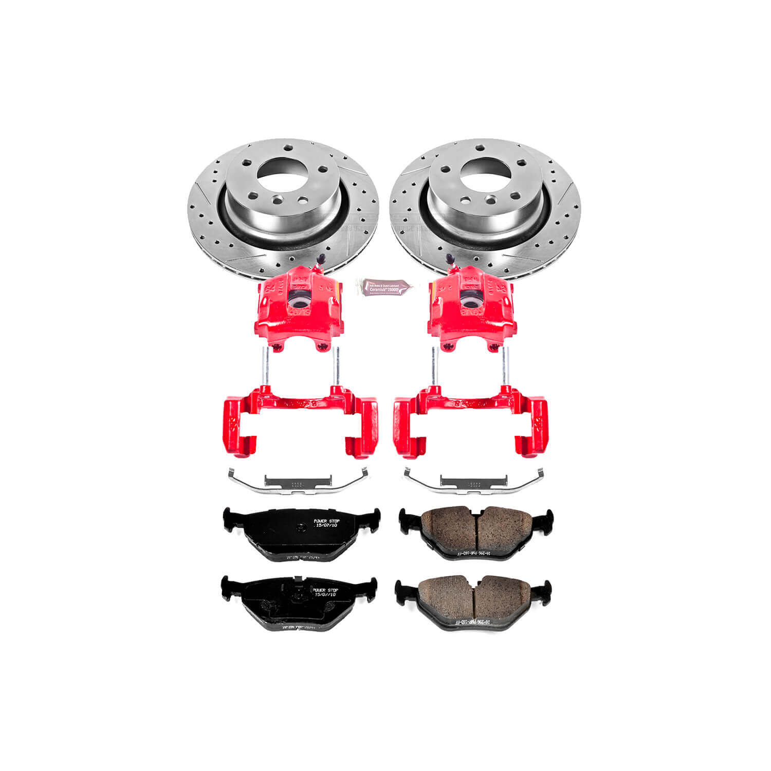 Power Stop KC962 Z23 Evolution Sport Performance 1-Click Brake Kit With Calipers (Rear) for 2003-2008 BMW Z4 3.0I product image