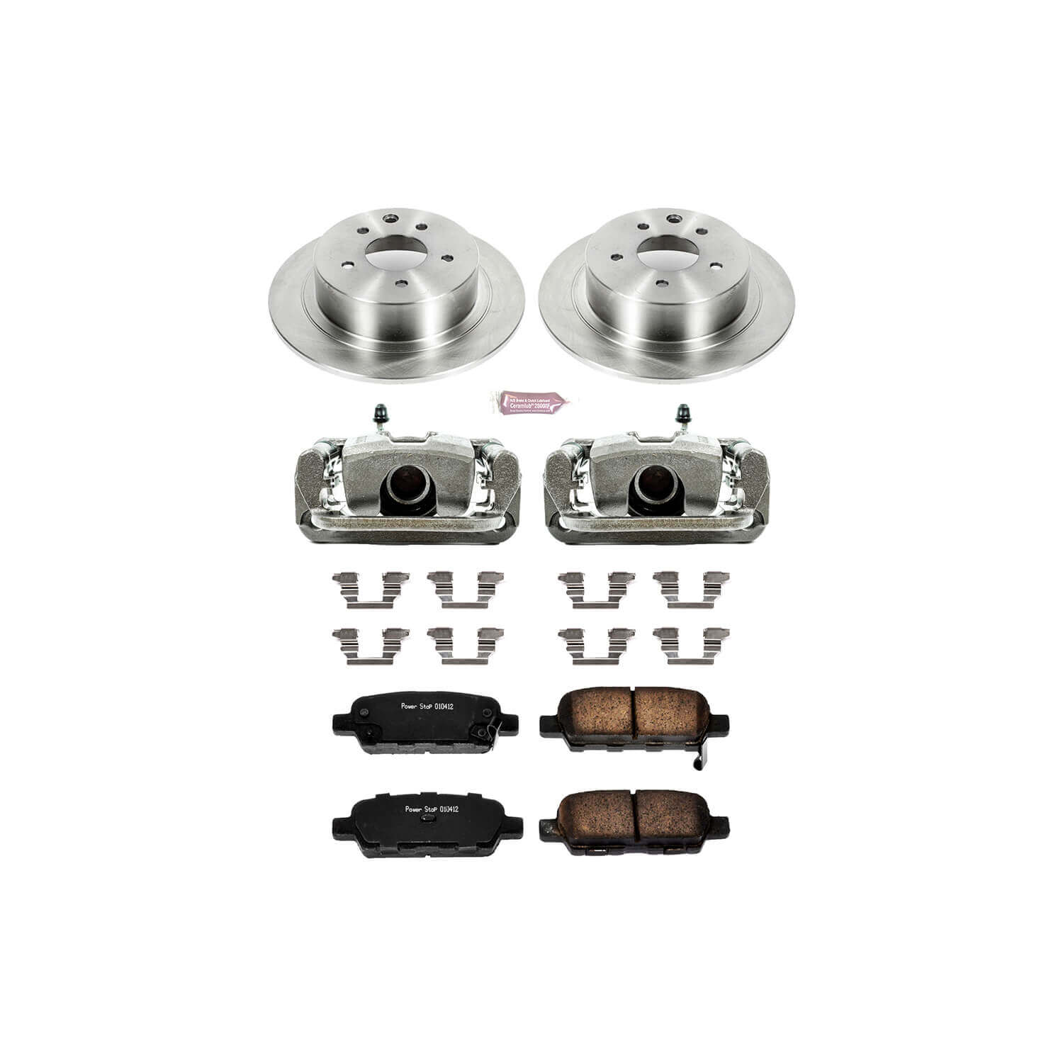 Power Stop KCOE098A Autospecialty 1-Click Daily Driver Rear Brake Kit for 2010 Nissan Altima Hybrid, S, SL product image
