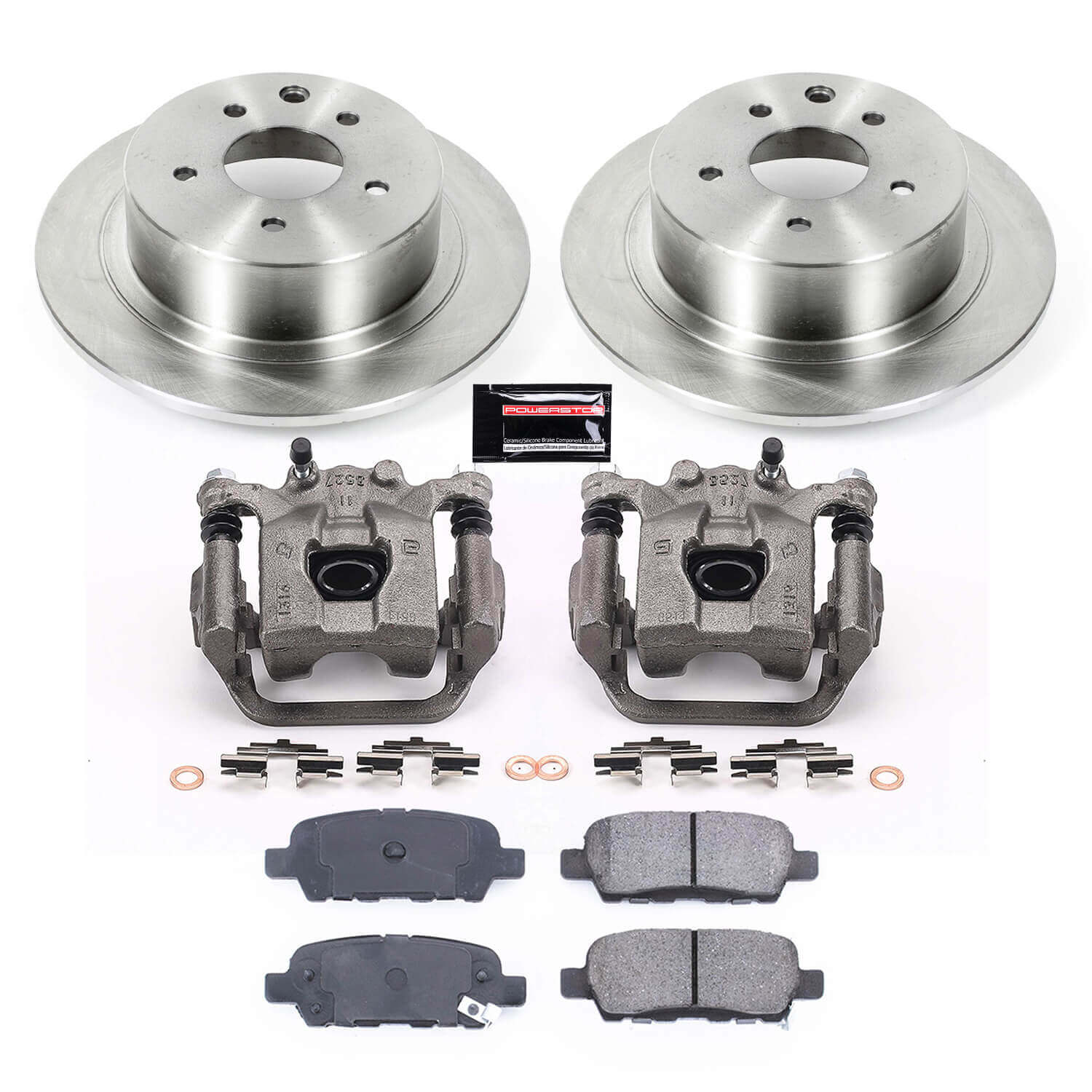 Power Stop KCOE098B Autospecialty 1-Click OE Replacement Rear Brake Kit With Calipers for 2011-2013 Nissan Juke product image