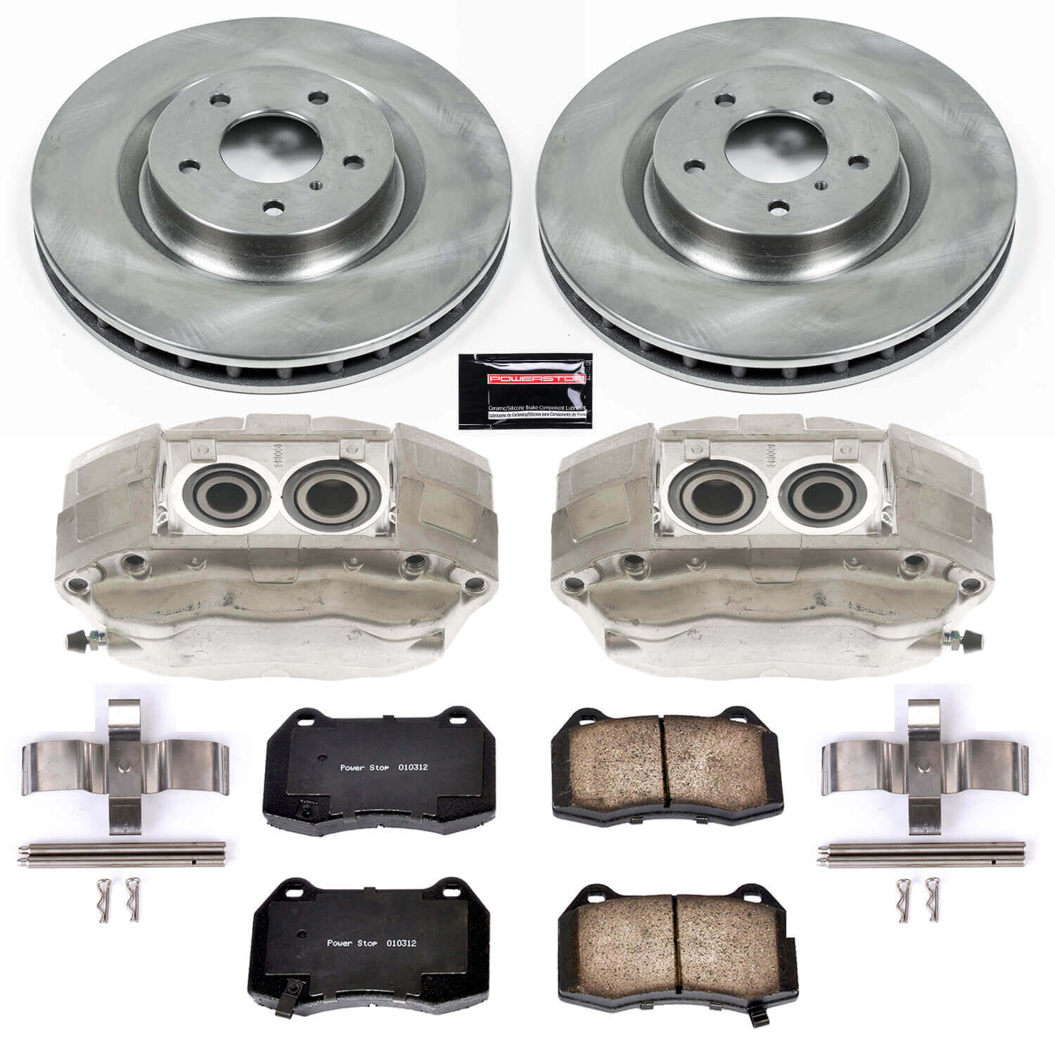 Power Stop KCOE104 Autospecialty 1-Click OE Replacement Pad And Rotor Kit With Calipers for 2003 Infiniti G35 product image
