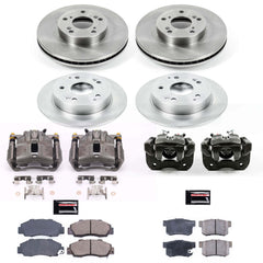 Power Stop KCOE1042A Autospecialty 1-Click OE Replacement Front And Rear Brake Kit With Calipers for 1998-2002 Honda Accord Sedan (4 Door) product image