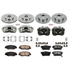 Power Stop KCOE1047 Autospecialty 1-Click Daily Driver Front And Rear Brake Kit for 2003 Honda Accord Coupe (2 Door), Sedan (4 Door) Rear Disc product image
