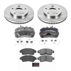Power Stop KCOE1052A Front Autospecialty 1-Click OE Replacement Pad And Rotor Kit With Calipers for 1997-2001 Toyota Camry product image