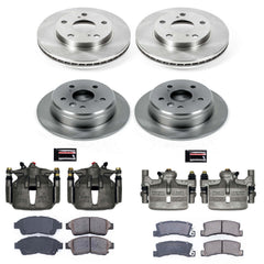 Power Stop KCOE1053 Autospecialty 1-Click OE Replacement Front And Rear Brake Kit With Calipers for 1992-1996 Toyota Camry Rear Disc product image