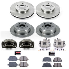 Power Stop KCOE1061 Autospecialty 1-Click OE Replacement Front And Rear Brake Kit With Calipers for 2000-2001 Lexus ES300 product image