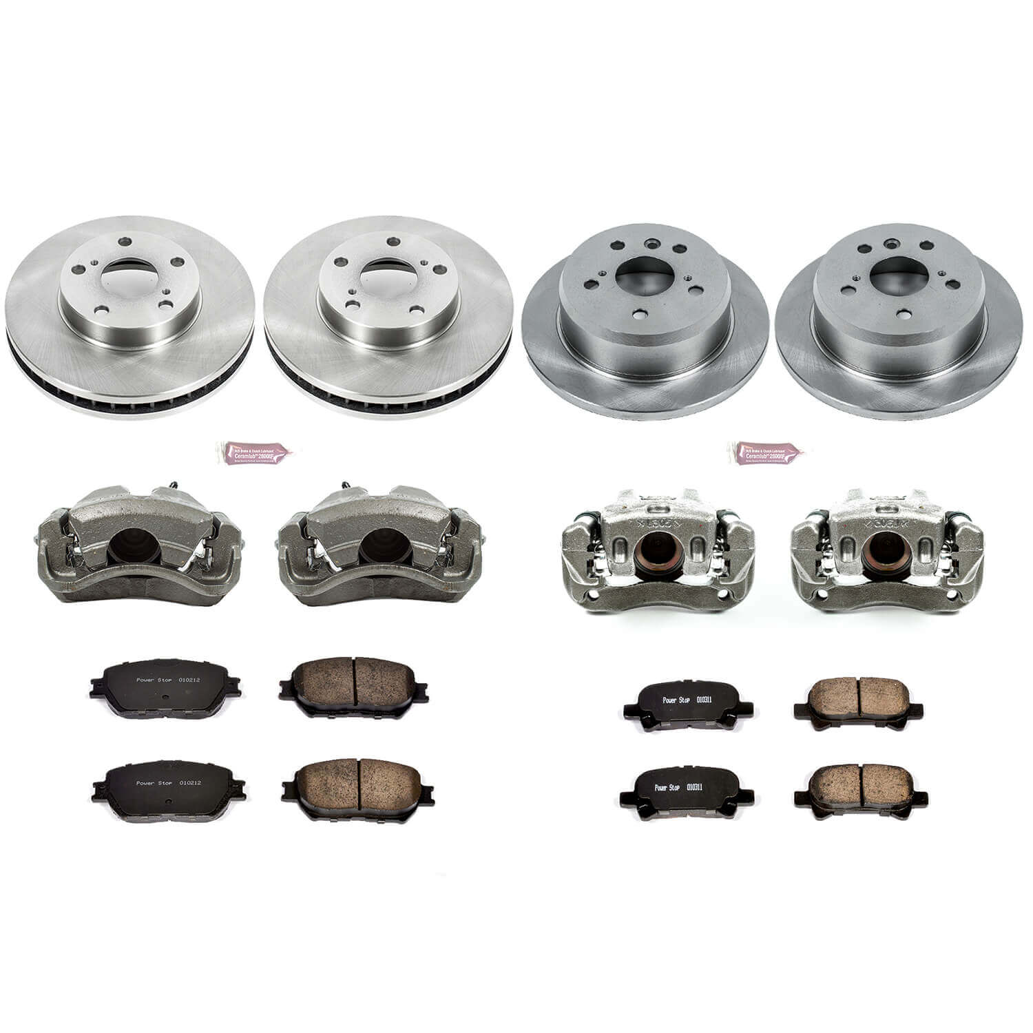 Power Stop KCOE1065 Autospecialty 1-Click Daily Driver Front And Rear Brake Kit for 2002 Toyota Camry Rear Disc product image