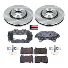 Power Stop KCOE107 Front Autospecialty 1-Click OE Replacement Pad And Rotor Kit With Calipers for 2003-2004 Mitsubishi Lancer Evolution product image