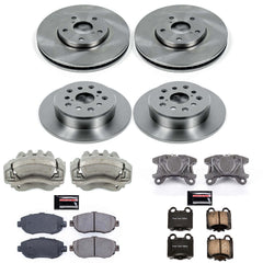 Power Stop KCOE1079A Autospecialty 1-Click OE Replacement Front And Rear Brake Kit With Calipers for 2001-2005 Lexus IS300 product image