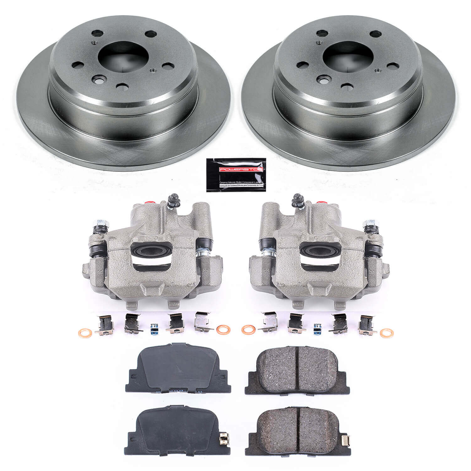 Power Stop KCOE1084 Autospecialty 1-Click OE Replacement Rear Brake Kit With Calipers for 2000-2001 Lexus ES300 product image