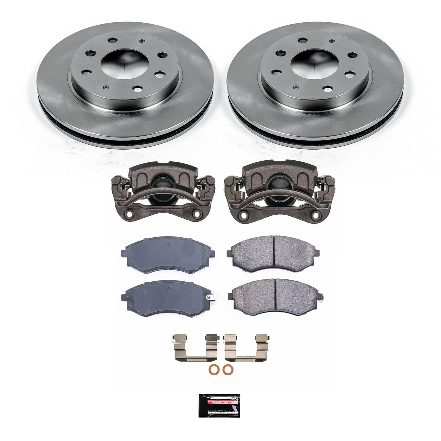 Power Stop KCOE1087C - Front Z17 Evolution Pad And Autospecialty 1-Click OE Replacement Rotor Kit With Caliper vehicle fitment brake part