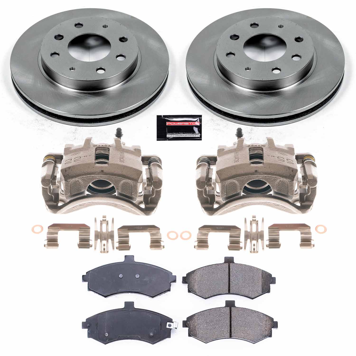 Power Stop KCOE1093A Autospecialty 1-Click OE Replacement Pad And Rotor Kit With Calipers for 2003-2005 Hyundai Elantra product image