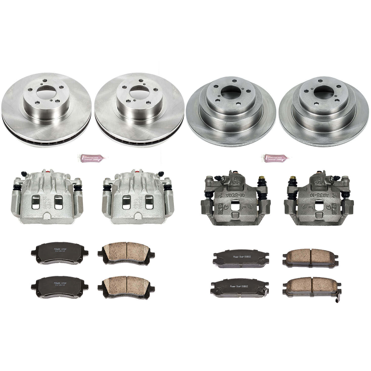 Power Stop KCOE1121 Autospecialty 1-Click Daily Driver Front And Rear Brake Kit for 1998 Subaru Impreza RS product image