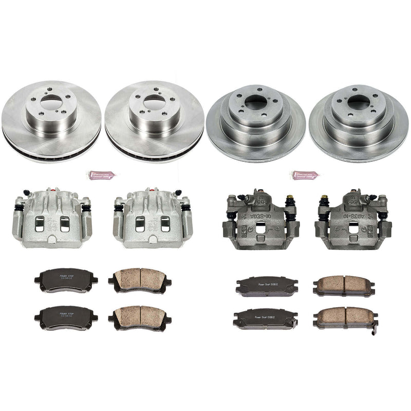 Power Stop KCOE1121 Autospecialty 1-Click Daily Driver Front And Rear Brake Kit for 1998 Subaru Impreza RS product image