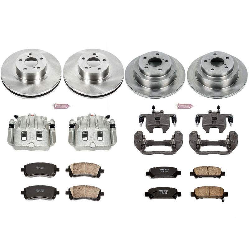 Power Stop KCOE1122 Autospecialty 1-Click Daily Driver Front And Rear Brake Kit for 1998-2002 Subaru Forester Rear Disc product image