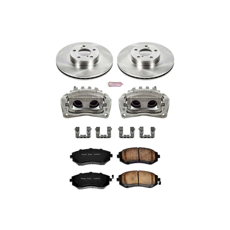 Power Stop KCOE1124 Autospecialty 1-Click Daily Driver Front Brake Kit for 2005 Saab 9-2X Linear product image