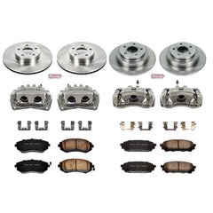 Power Stop KCOE1127 Autospecialty 1-Click Daily Driver Front And Rear Brake Kit for 2005 Saab 9-2X Linear product image