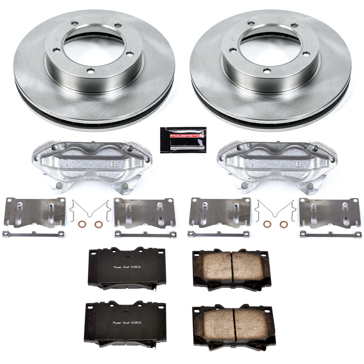 Power Stop KCOE1132 Autospecialty 1-Click OE Replacement Pad And Rotor Kit With Calipers for 1998-2002 Lexus LX470 product image