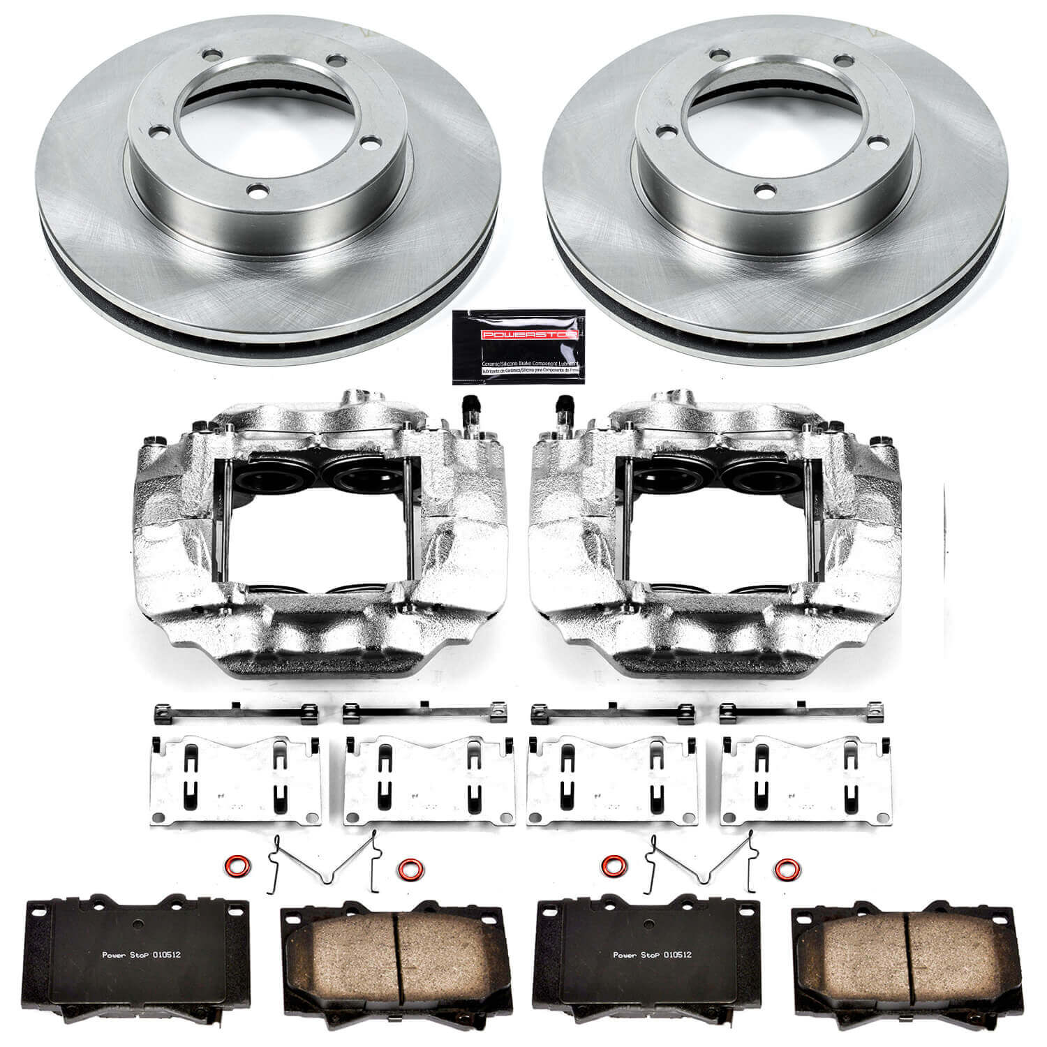 Power Stop KCOE1132A Autospecialty 1-Click OE Replacement Front Brake Kit With Calipers for 2003-2007 Lexus LX470 product image