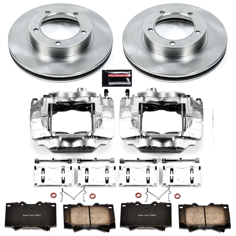 Power Stop KCOE1132A Autospecialty 1-Click OE Replacement Front Brake Kit With Calipers for 2003-2007 Lexus LX470 product image