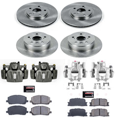 Power Stop KCOE1139 Autospecialty 1-Click OE Replacement Front And Rear Brake Kit With Calipers for 2001-2003 Toyota Highlander Front Wheel Drive product image
