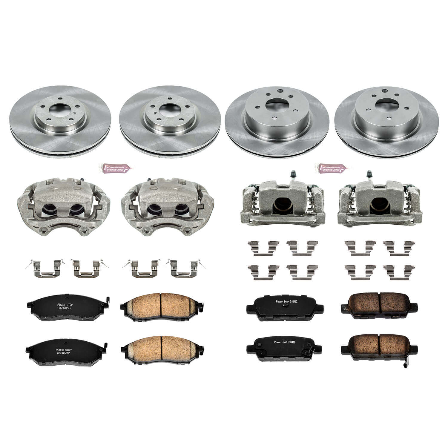 Power Stop KCOE114 Autospecialty 1-Click Daily Driver Front And Rear Brake Kit for 2005 Infiniti G35 product image
