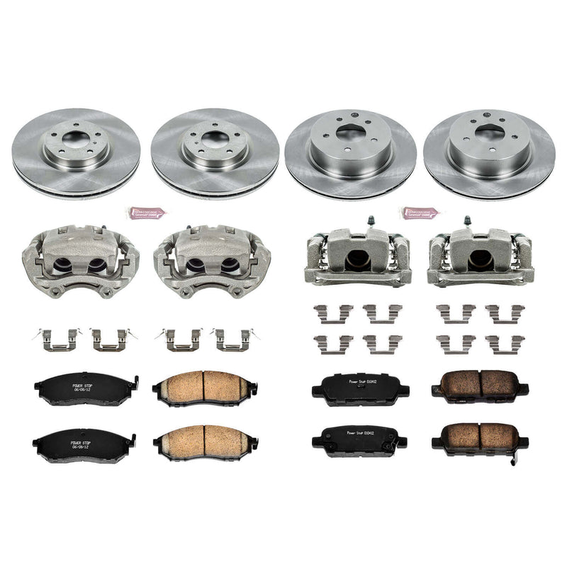 Power Stop KCOE114 Autospecialty 1-Click Daily Driver Front And Rear Brake Kit for 2005 Infiniti G35 product image