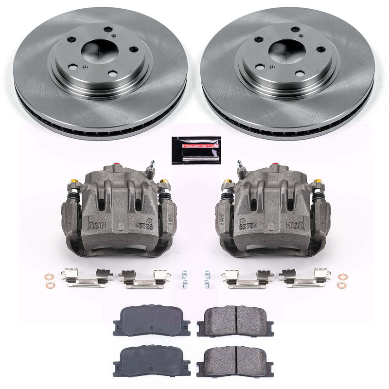Power Stop KCOE1141 Autospecialty 1-Click OE Replacement Front Brake Kit With Calipers for 2002-2003 Lexus ES300 product image