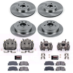 Power Stop KCOE1142 Autospecialty 1-Click OE Replacement Front And Rear Brake Kit With Calipers for 2002-2003 Lexus ES300 product image