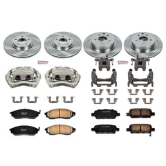 Power Stop KCOE114B Autospecialty 1-Click Daily Driver Front And Rear Brake Kit for 2011-2012 Infiniti G25 product image