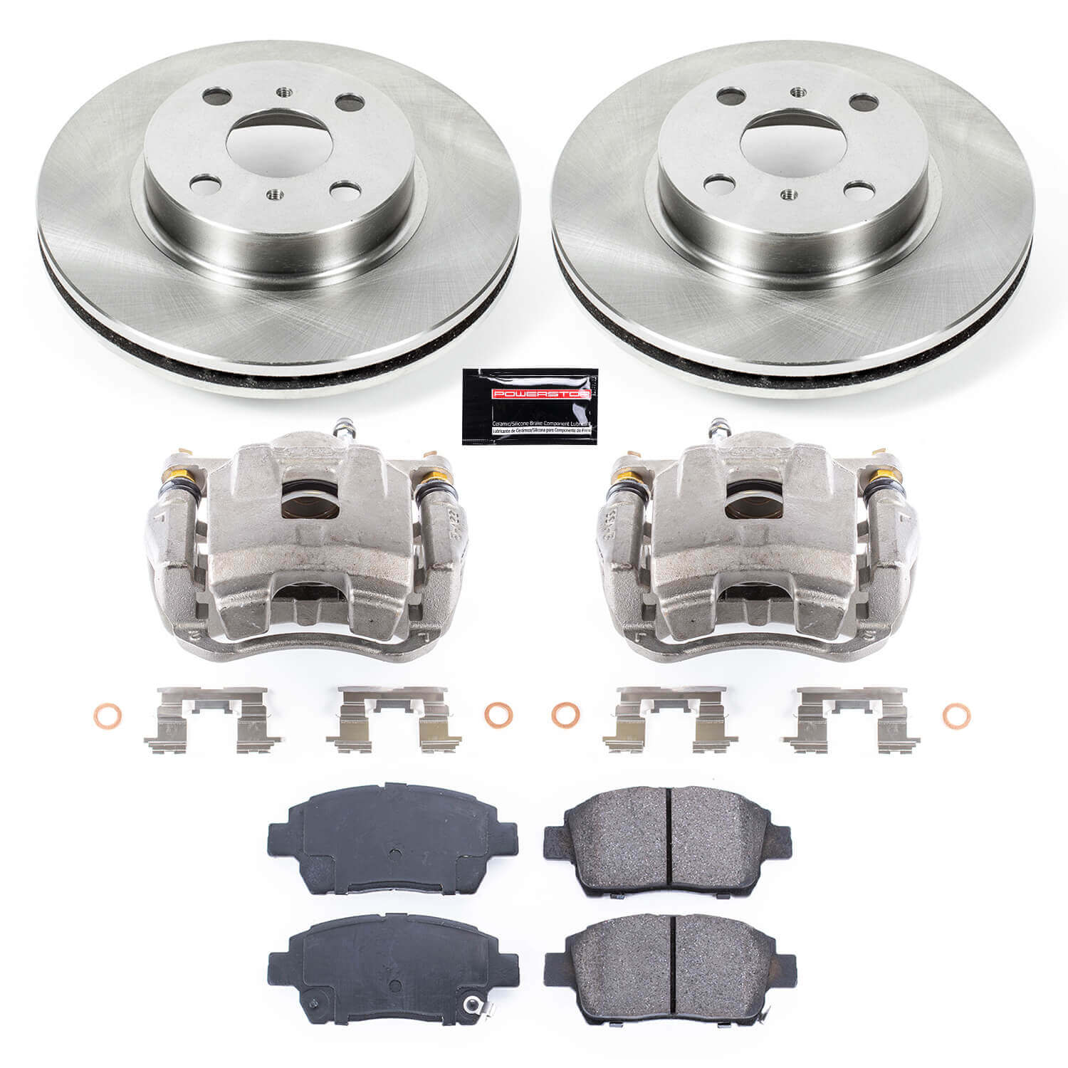 Power Stop KCOE1153 Autospecialty 1-Click OE Replacement Pad And Rotor Kit With Calipers for 2001-2003 Toyota Prius product image